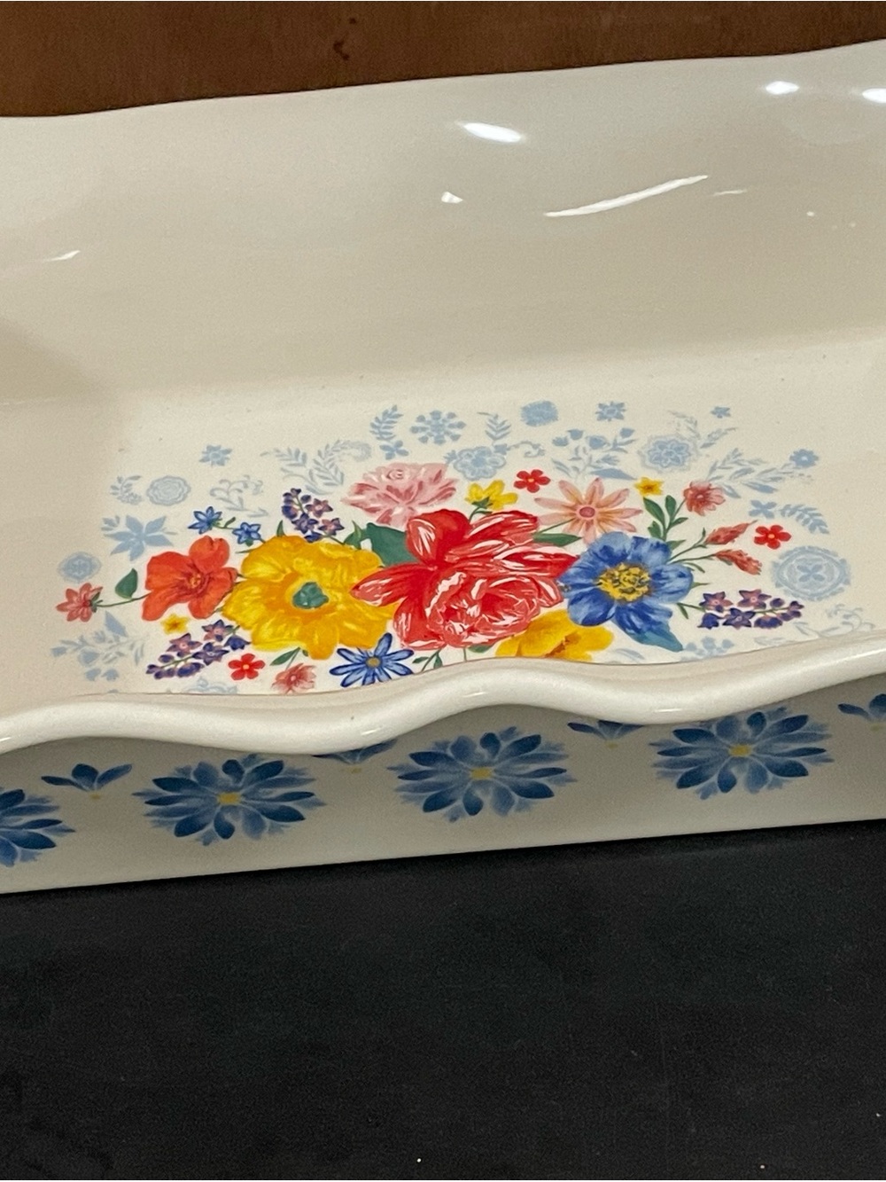 Floral Ceramic Rectangle Baker by The Pioneer Woman